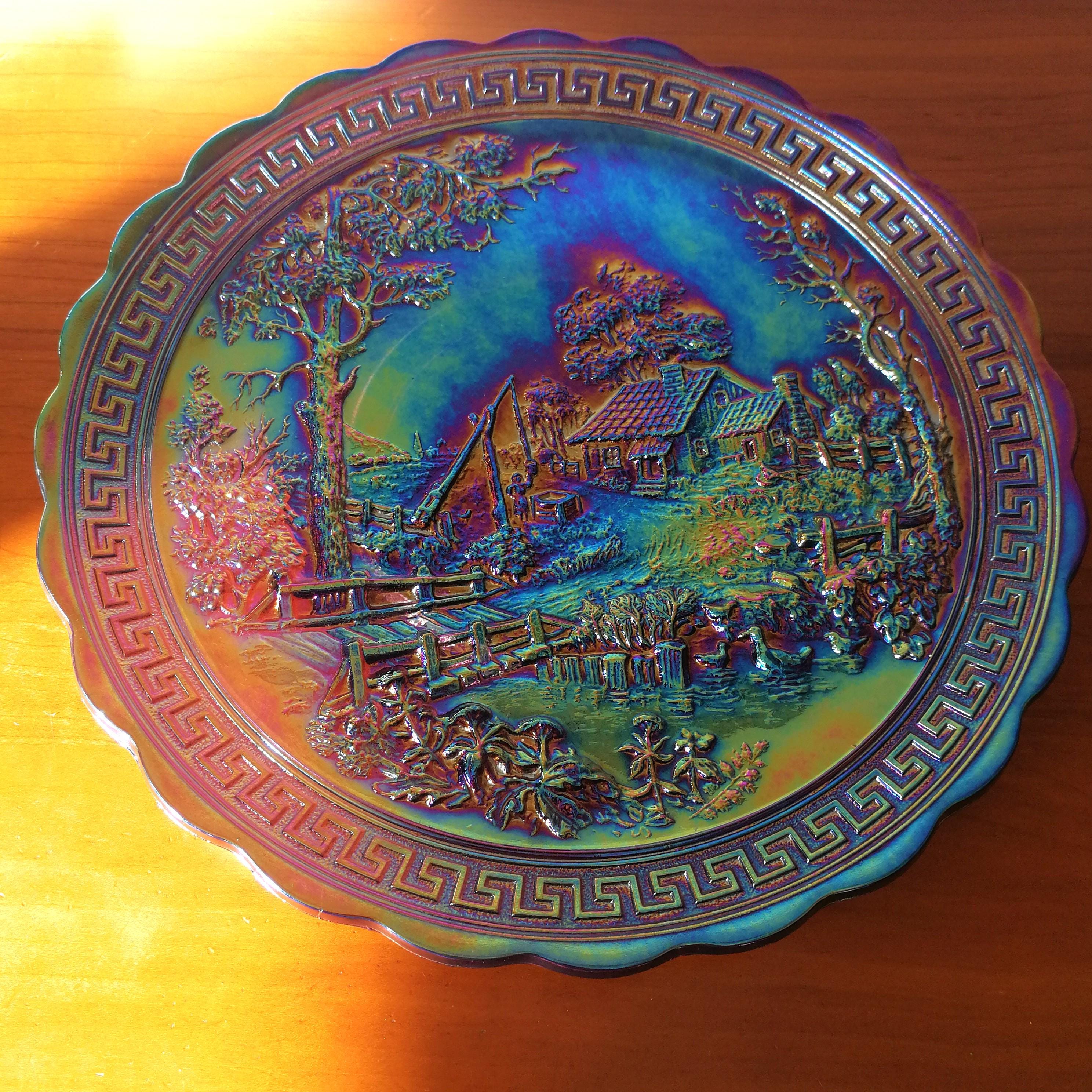 Antique Imperial Homestead Signed Purple Chop Plate - Etsy
