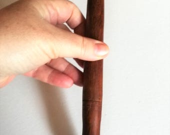 vintage wooden gavel or mallet