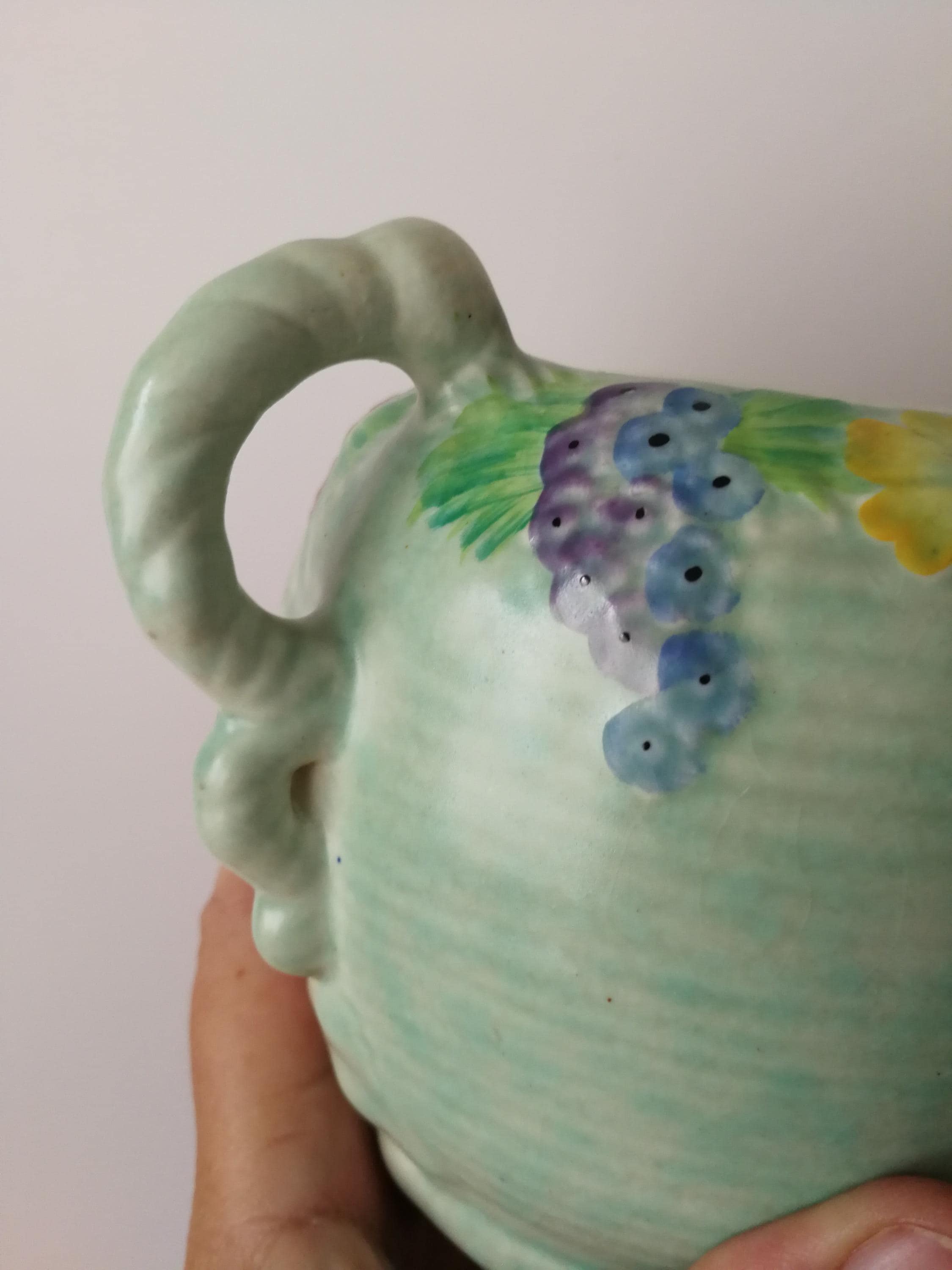 Vintage Carlton Ware Vase: Hand-painted Rock Garden Art Deco