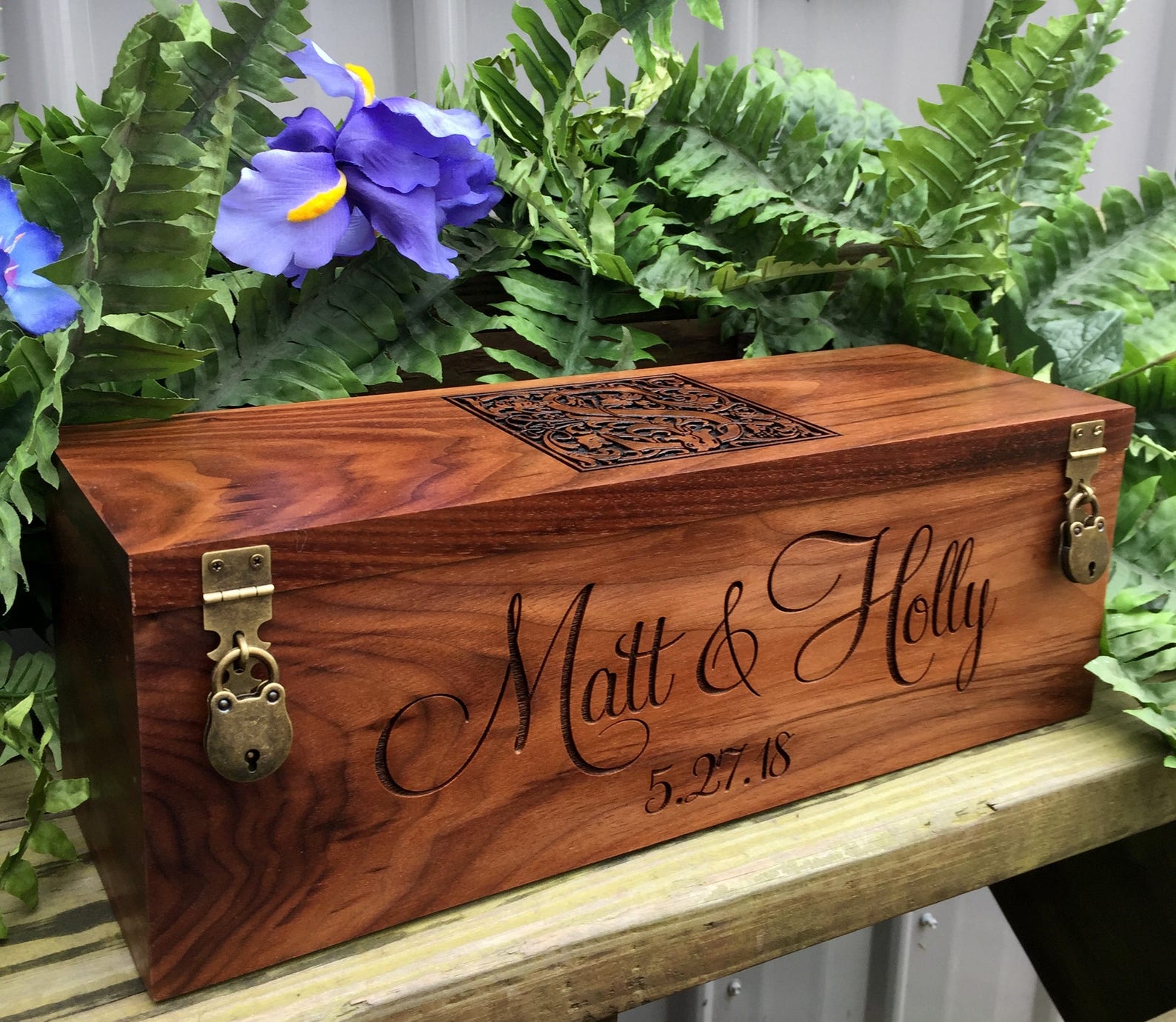 Wine Box Custom Wine Box Wedding Wine Box Wedding Gift Etsy