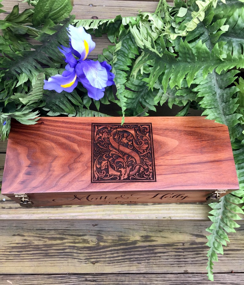 Wine Box Custom Wine Box Wedding Wine Box Wedding Gift Etsy