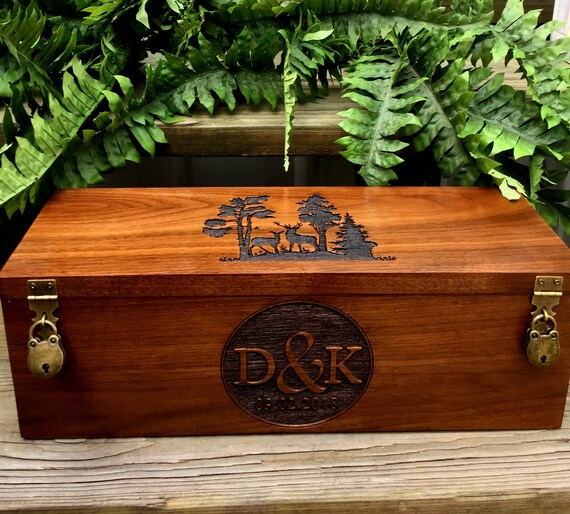 Wine Box Wedding Wine Box Wine Ceremony Deer Hunters Wine Etsy