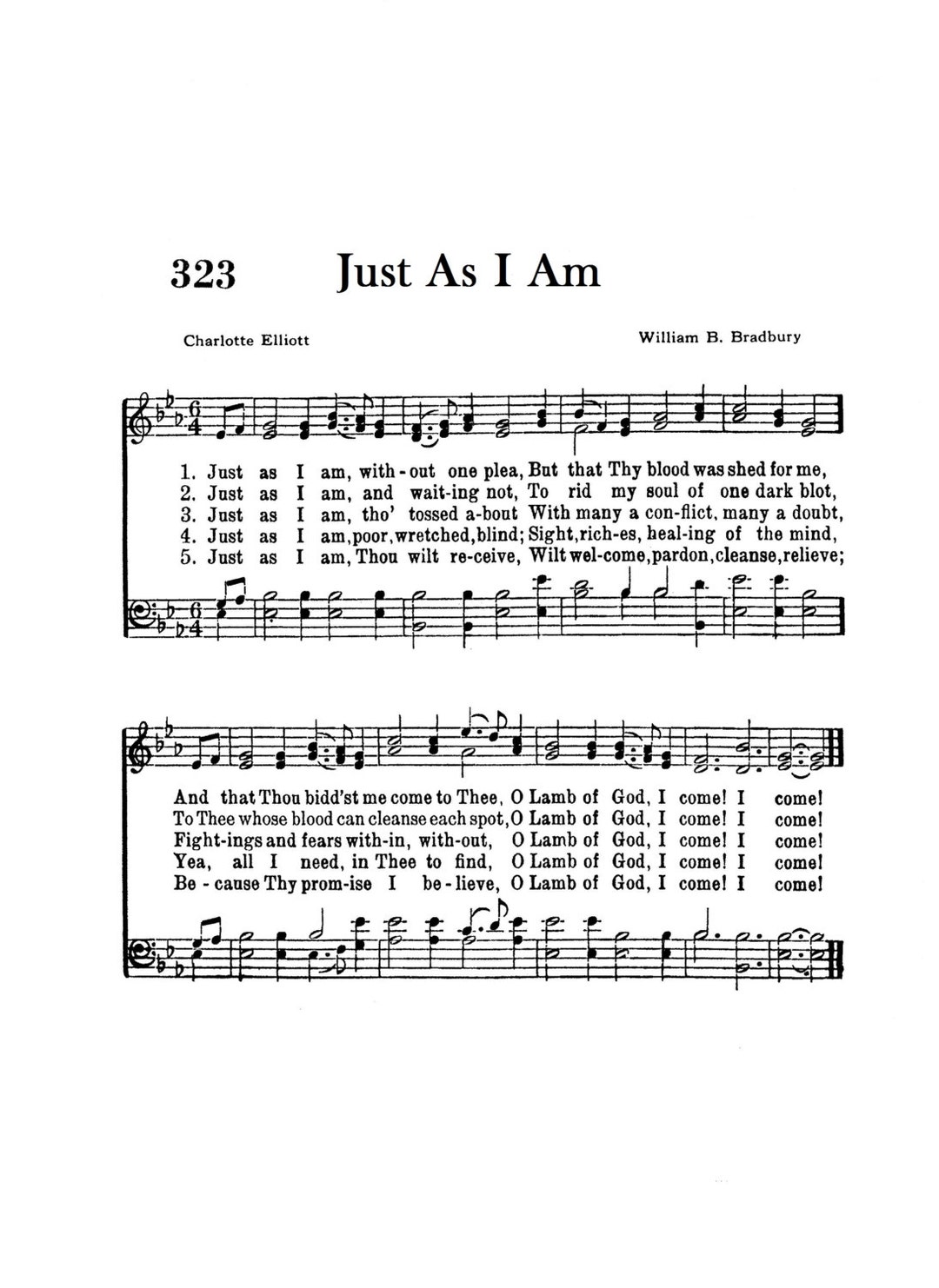 Just as I Am Sheet Music Faith Vintage Gift Minister Pastor Etsy