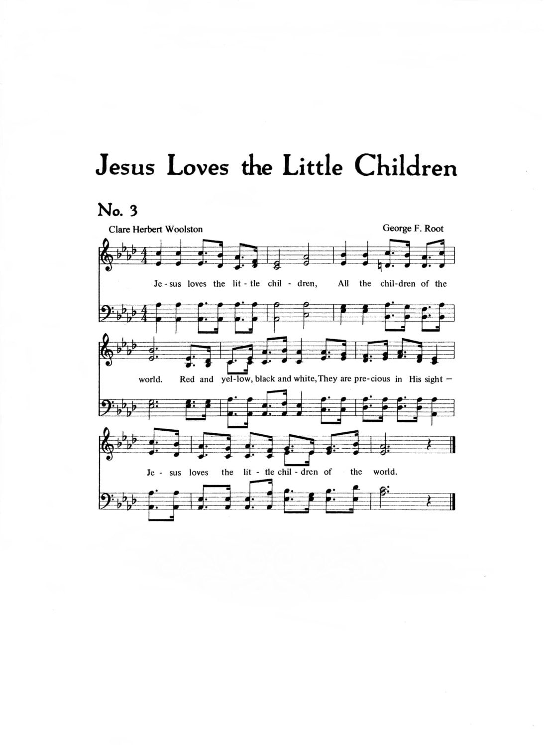 Jesus Liebt Die Kleinen Kinder Hymne Digitale Noten Home Decor Etsy