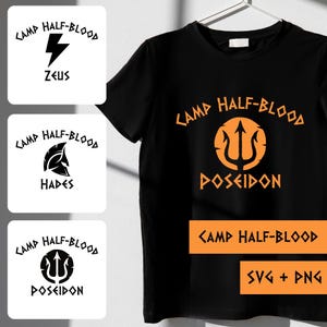 Arquivos SVG + PNG do Acampamento Meio-Sangue I Deuses Gregos, Olimpianos, Percy Jackson