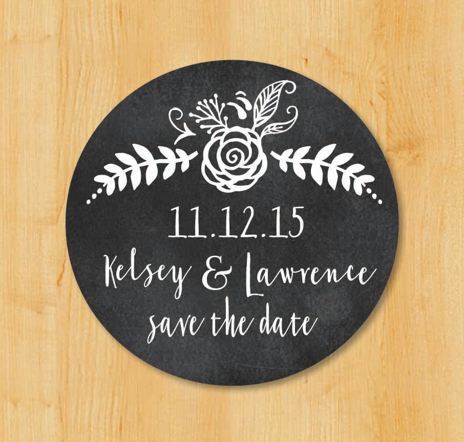 save the date wedding invitation labels bridal shower labels