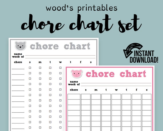 Animal Chore Chart