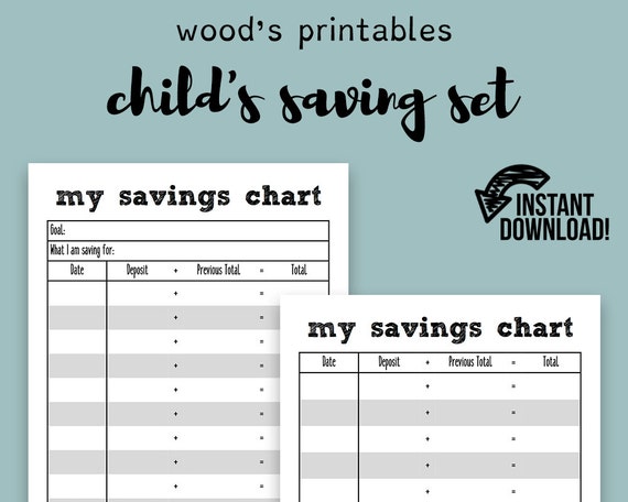 Savings Printable Chart
