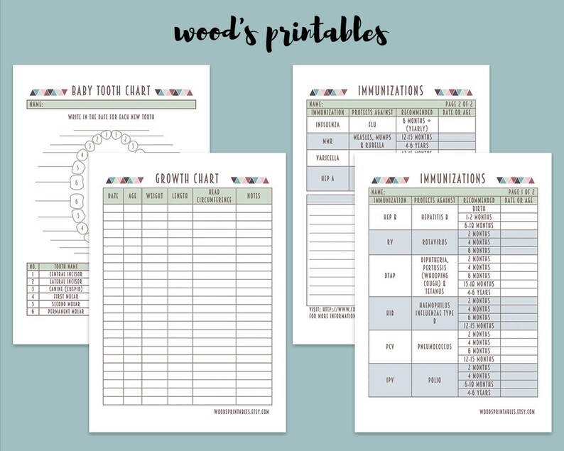 Baby Binder PDF Printable Binder Printables Home Binder Etsy