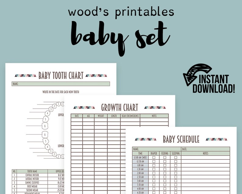 Baby Binder PDF Printable Binder Printables Home Binder Etsy