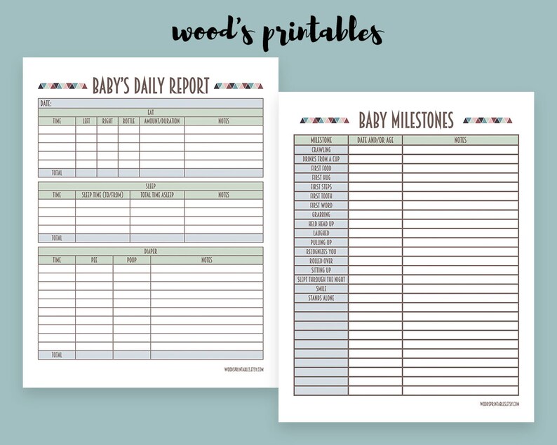 Baby Binder PDF Printable Binder Printables Home Binder | Etsy
