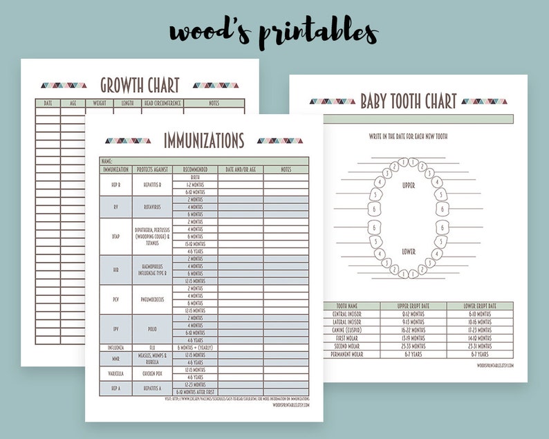 Baby Binder PDF Printable Binder Printables Home Binder Etsy