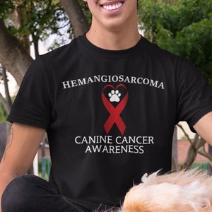 Dog Cancer Shirt, Canine Cancer Hoodie, Hemangiosarcoma, Dog Cancer Awareness Shirt, K9 Cancer Shirt