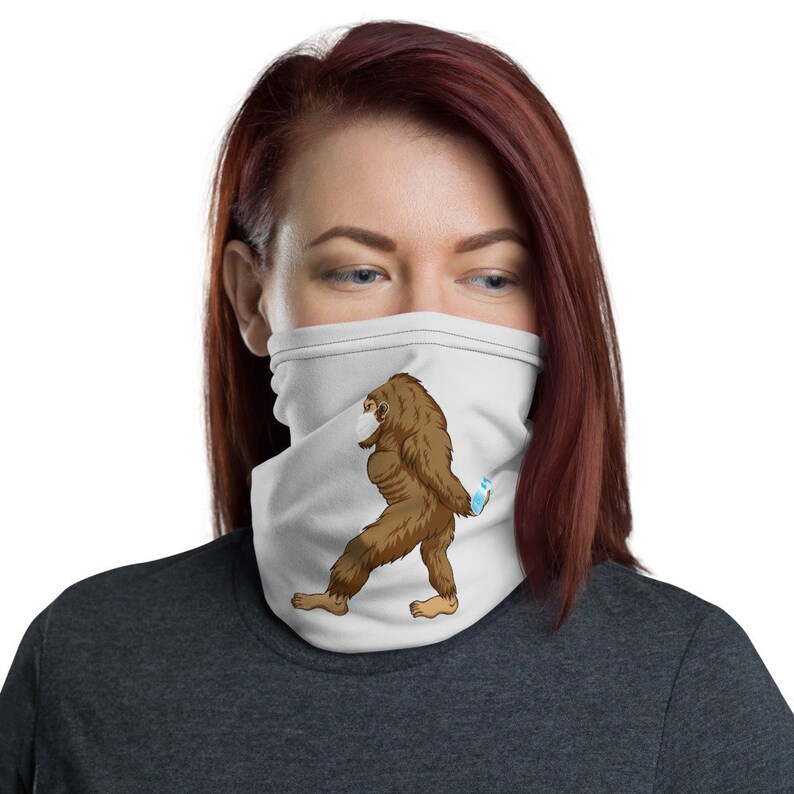 Bigfoot Face Mask Big Foot Face Mask Sasquatch Face Shield | Etsy