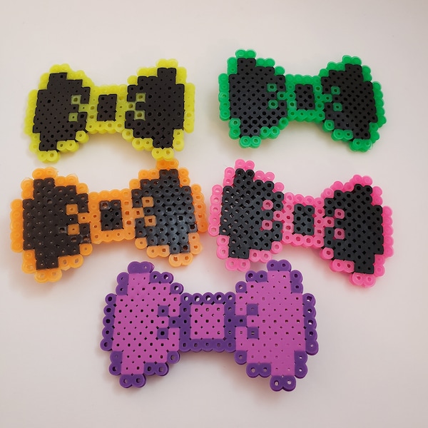 Perler Bead Hair Bows