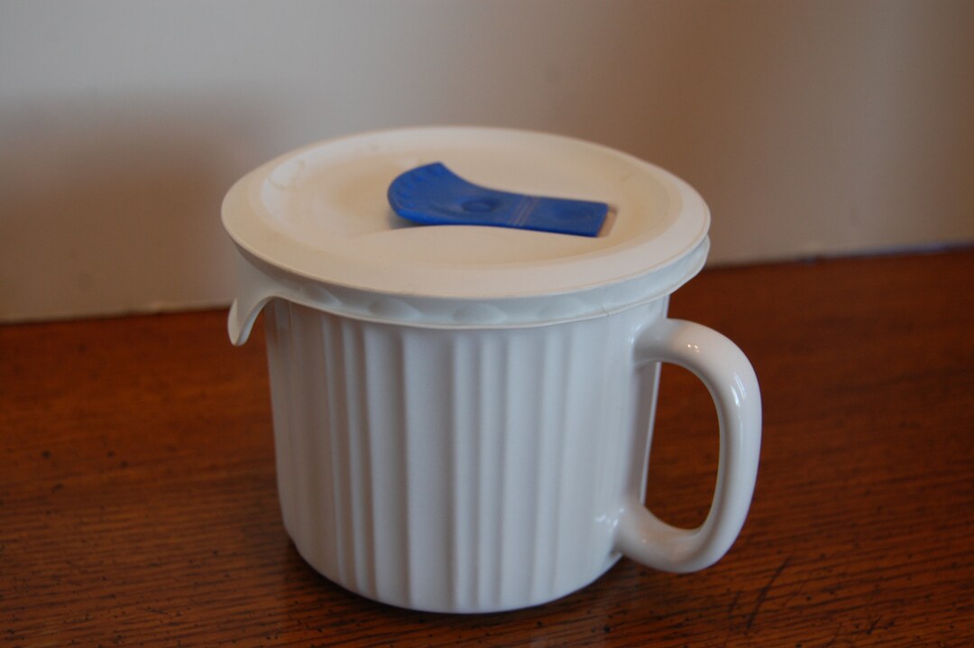 Corningware Mug and Vented Lid 2 Soup Mugs French White Etsy