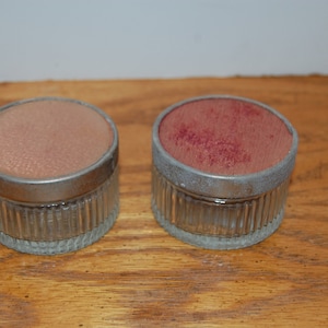 CHOICE Small Decorative jar with lid, Make up jar, trinket jar, collectible Glass,