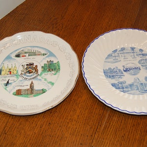 CHOICE souvenir plate, City of London Canada, Opryland, Nashville, Tennessee , White Porcelain,Collectible plate, home decor, wall hanging