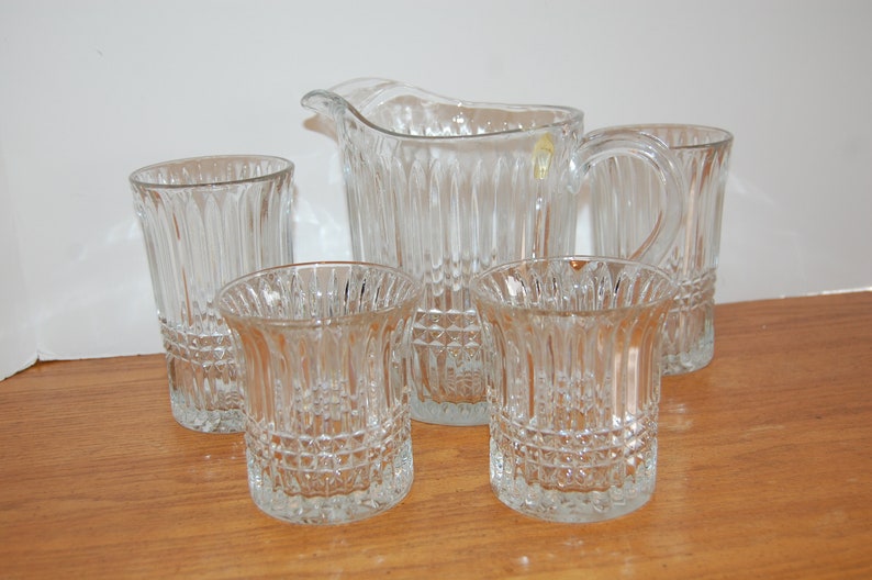 Vintage Tiara Glassware Beverage Glass Double Old Fashion Etsy