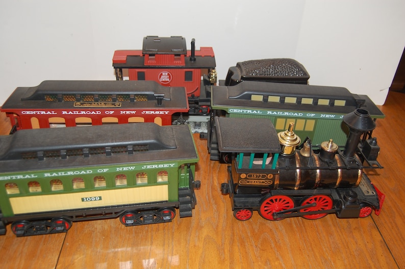 Vintage Jim Beam Train Decanter Set 6 Train Cars 6 track Etsy