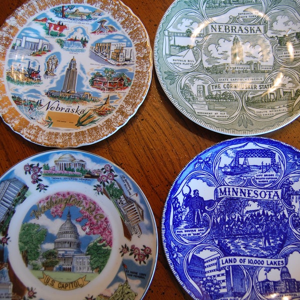 CHOICE collectible Plate, Washington DC, Minnesota, Porcelain Plate, Souvenir Plate, Wall Hanging, Home Decor