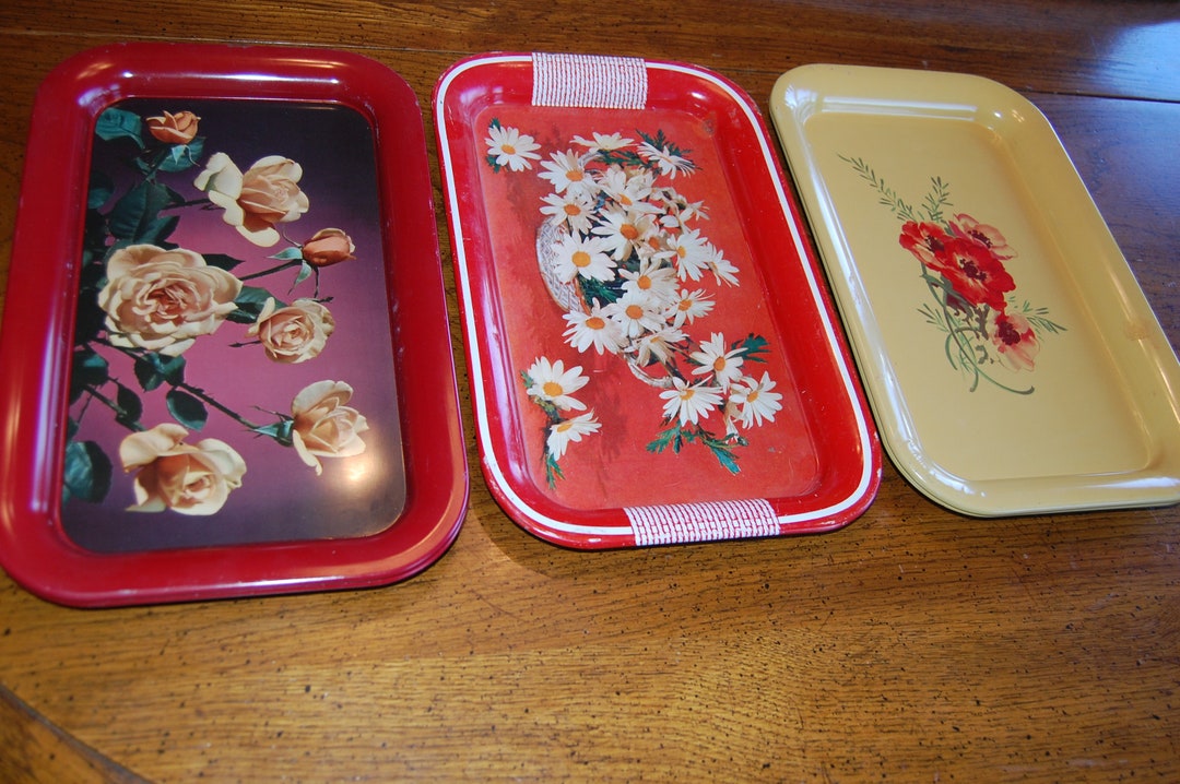 CHOICE Metal Serving Tray, Retro Tray, Patio Trays, Camping Supply
