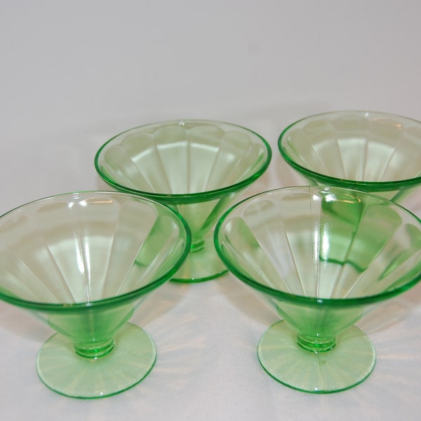 Green Depression Glass Etsy