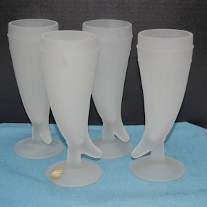 Vintage  Mugs, Powder Horn Mugs, Etched Crystal, Tiara Glassware, Wedding Gift, Father&#39;s Day Gift,