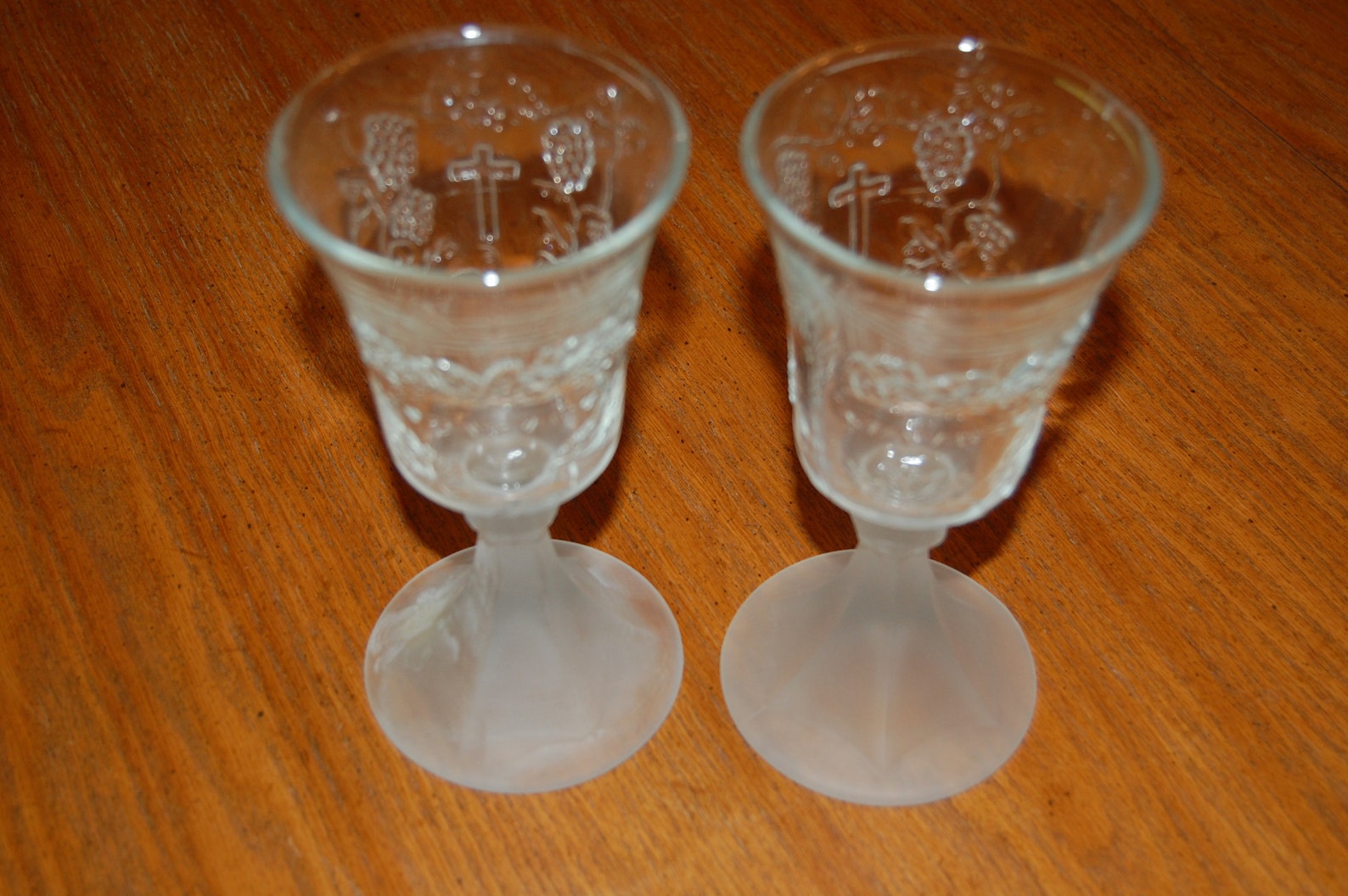 Vintage Chalice Set Rose Chalice Lord's Supper Crystal - Etsy