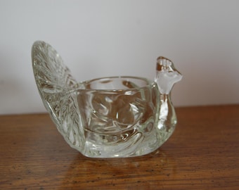Vintage Avon Shimmering peacock candle holder