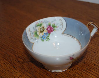 Ucagco China Teacup, Floral tea cup, gold trim