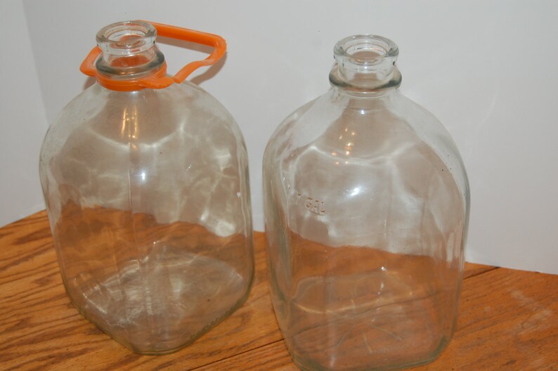 Gallon Glass Milk Jar Vintage Gallon Milk Jug Dairy Jar Etsy