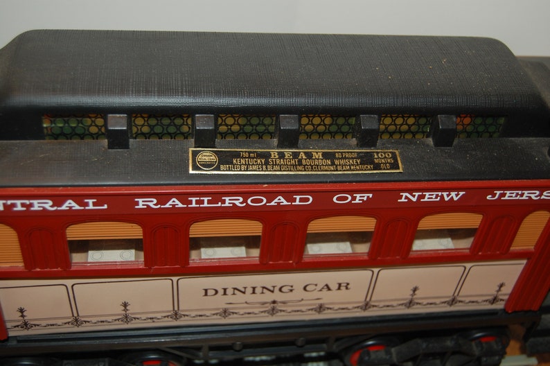 Vintage Jim Beam Train Decanter Set 6 Train Cars 6 track Etsy