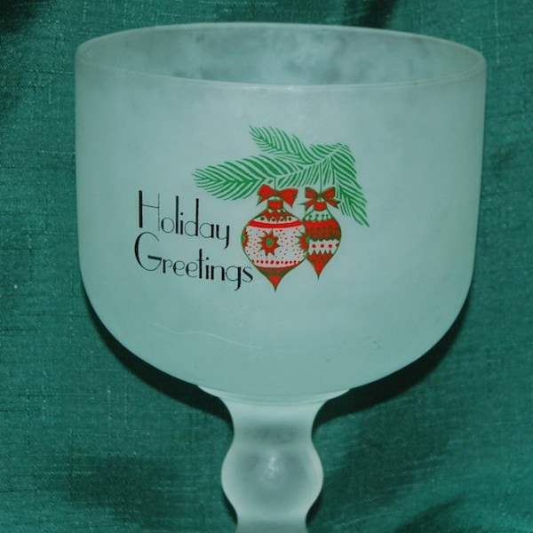 Christmas Glassware Etsy