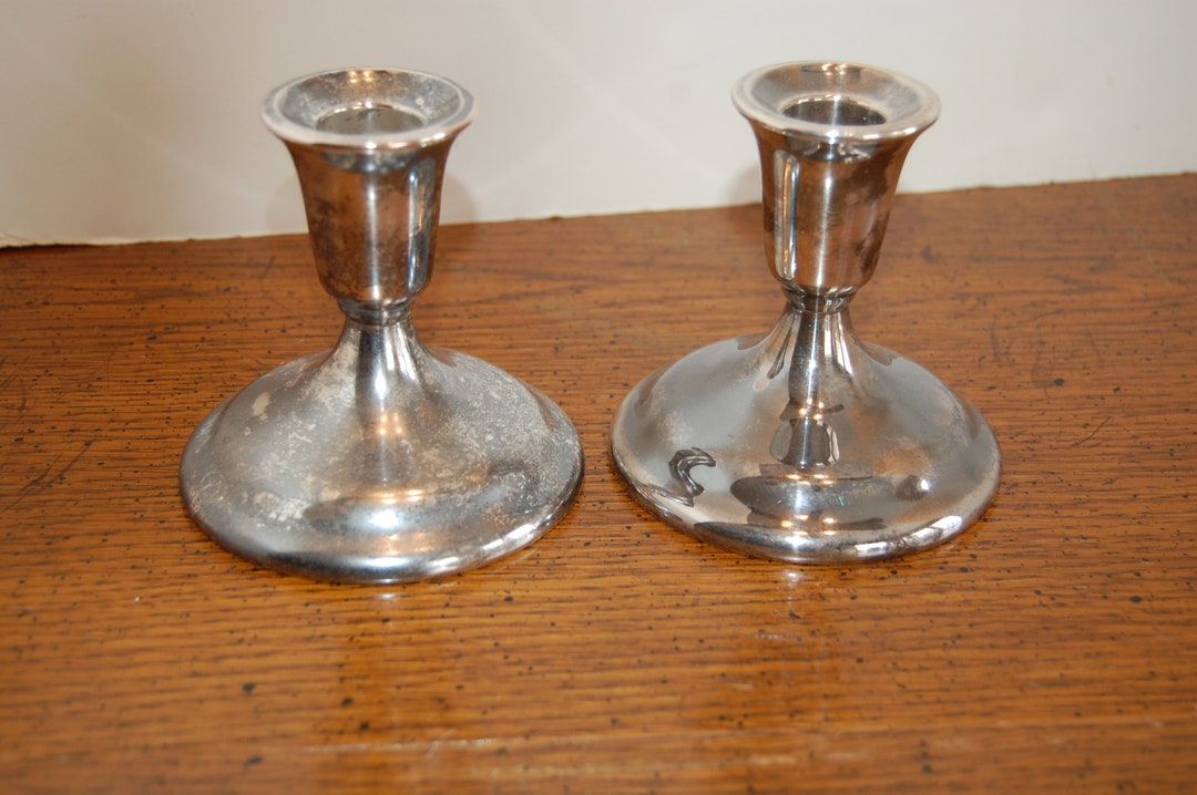 Silver Plated Candle Holders, International Silver Company, Set of 2 — free download