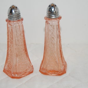 Mid Century Salt and Pepper Shakers, Mayfair Open Rose Pattern ...