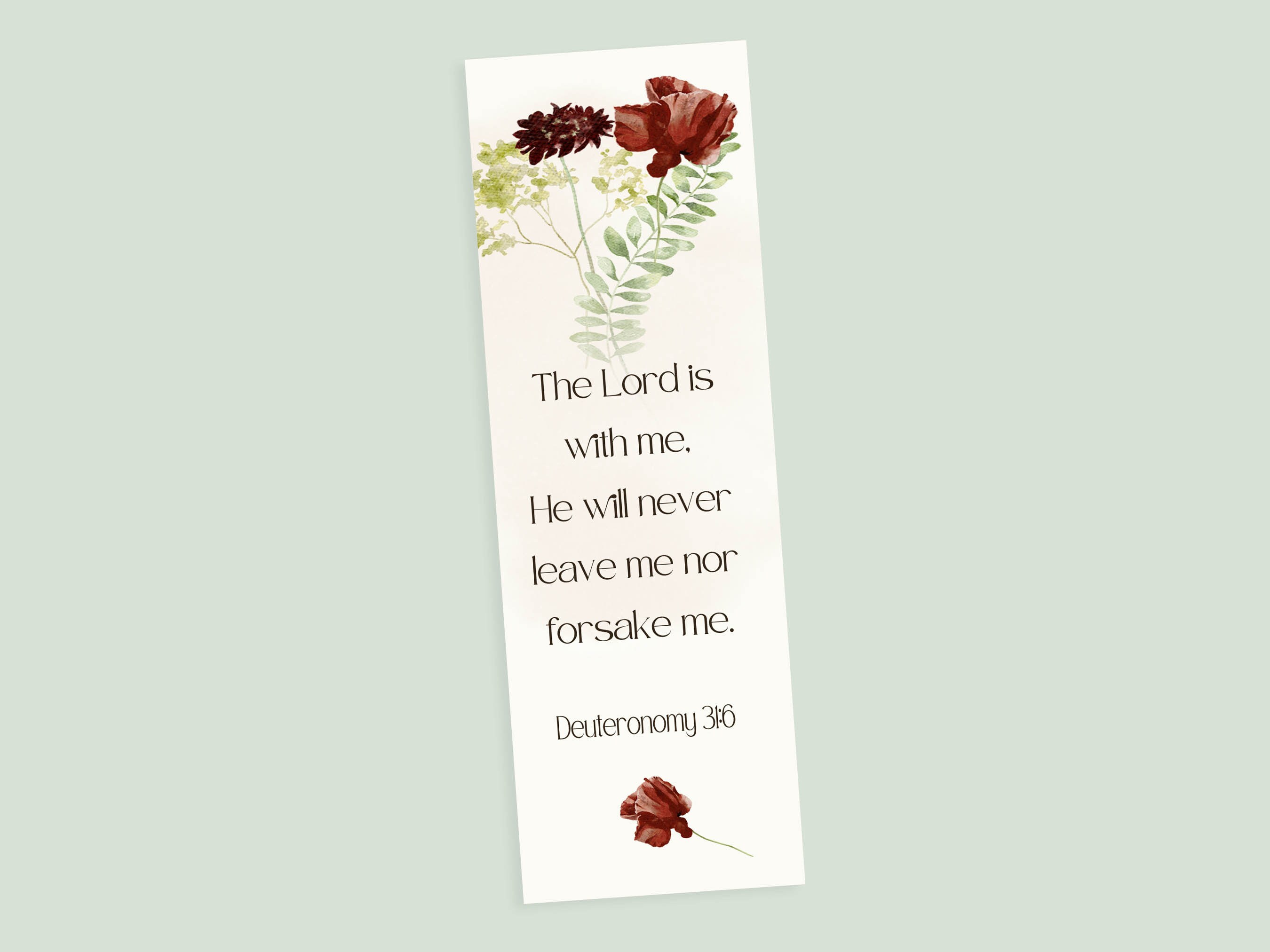 Printable Bookmarks Bible Quote Watercolors Bookmarks Gift for Book ...