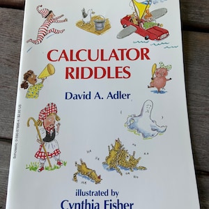 Calculator Riddles by David A. Adler Vintage 1990s Children&#39;s Book