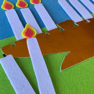 Felt Menorah - Etsy