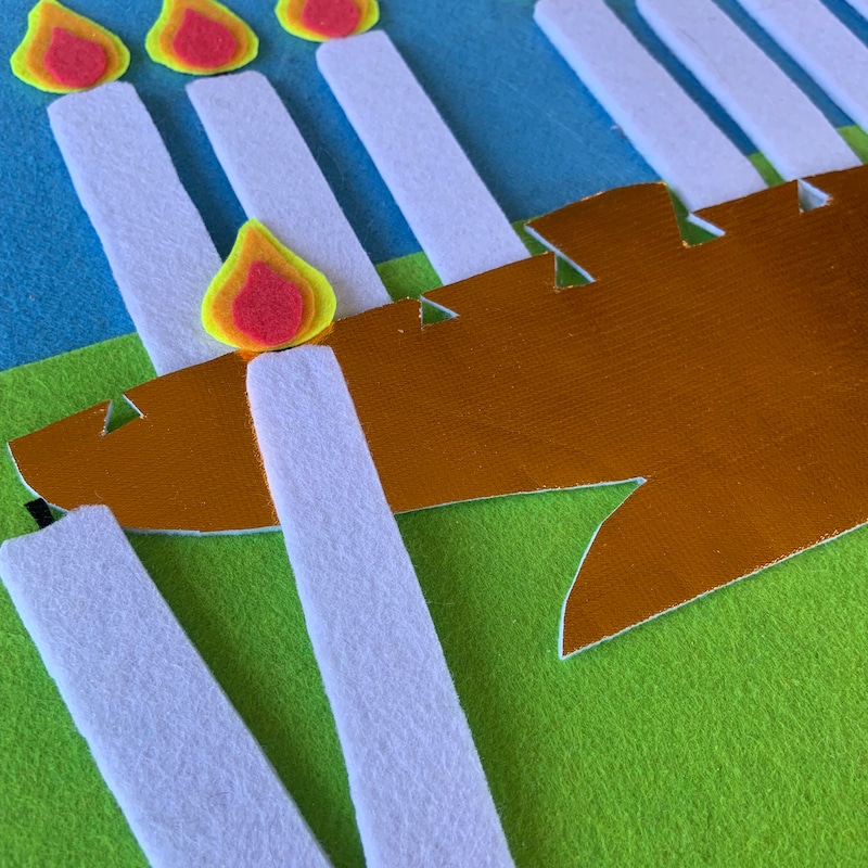 Felt Menorah - Etsy