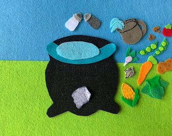 Stone Soup Story Re-Telling Flannelboard Set