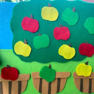 Apple Sorting Flannelboard Set