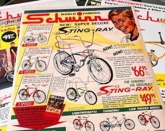 Vintage Schwinn Sting-ray Bicycle Ad Print, 1960s-70s Reproduction (18x24) - Etsy Vintage Schwinn Sting-ray Bicycle Ad Print, 1960s-70s Reproduction (18x24) - Etsy