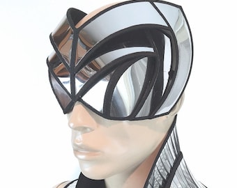 cyborg visors, futuristic headpiece mask