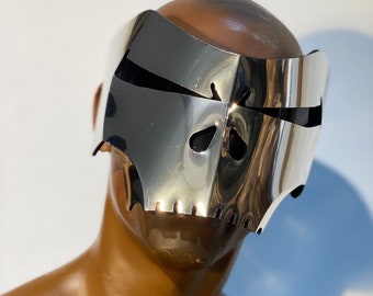 Skull mask, skeleton , metallic dead mask