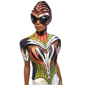 Volitan shoulder armor, futuristic shoulder piece, shoulder armour