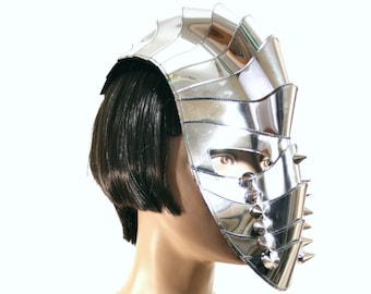 Gladiator mask, Spartan helmet, warrior headpiece, divamp couture