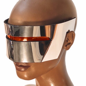 The Monoblock cyclops, robot frames, sci fi futuristic visor, cyberpunk eyewear