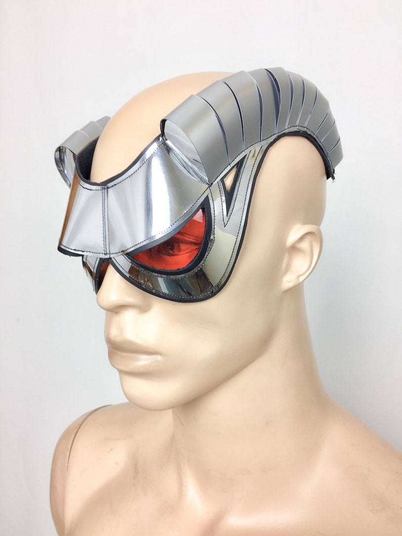 Goggles With Horns and Green Glasses Burningman Etsy UK