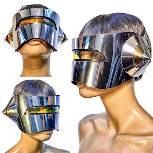 Where Giger met Sorayama cyclops , robot headpiece, scifi, cyberpunk